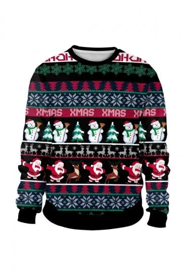 Fair Isle Ugly Christmas Sweatshirt-elleschic