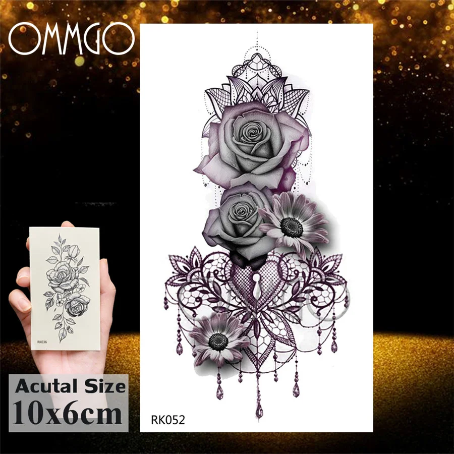 Sdrawing Dream Catcher Butterfly Feather Temporary Tattoos Sticker Black Henna Body Art Arm Fake Tatoos Leaf Sexy Custom Tattoo