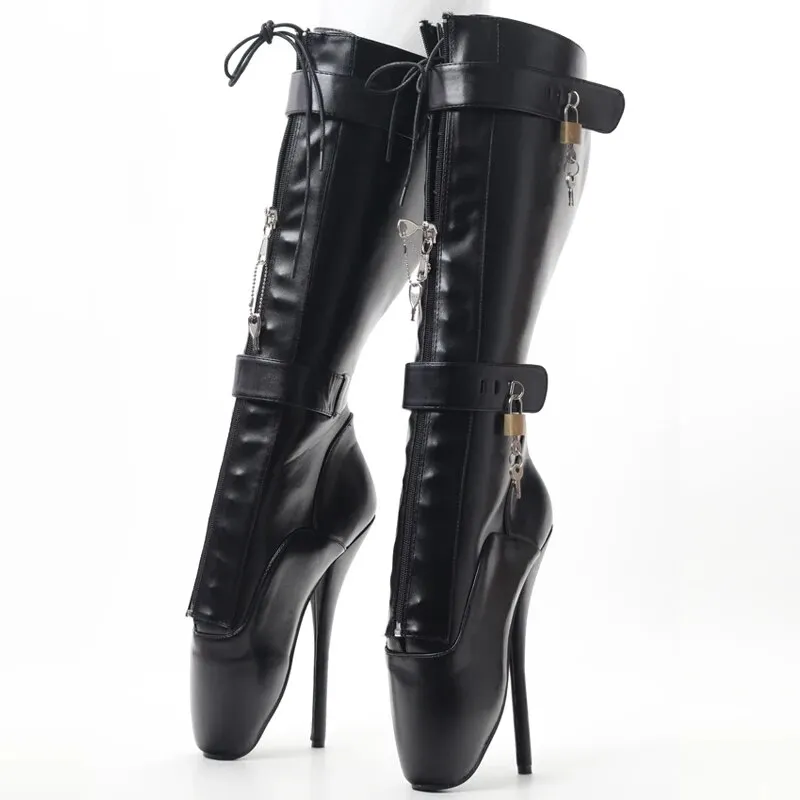 VCSHOES Women's Boots Ballet Boots Party Boots Stiletto Heel SM Knee-High Boots US Size 6-14 No.12819-1