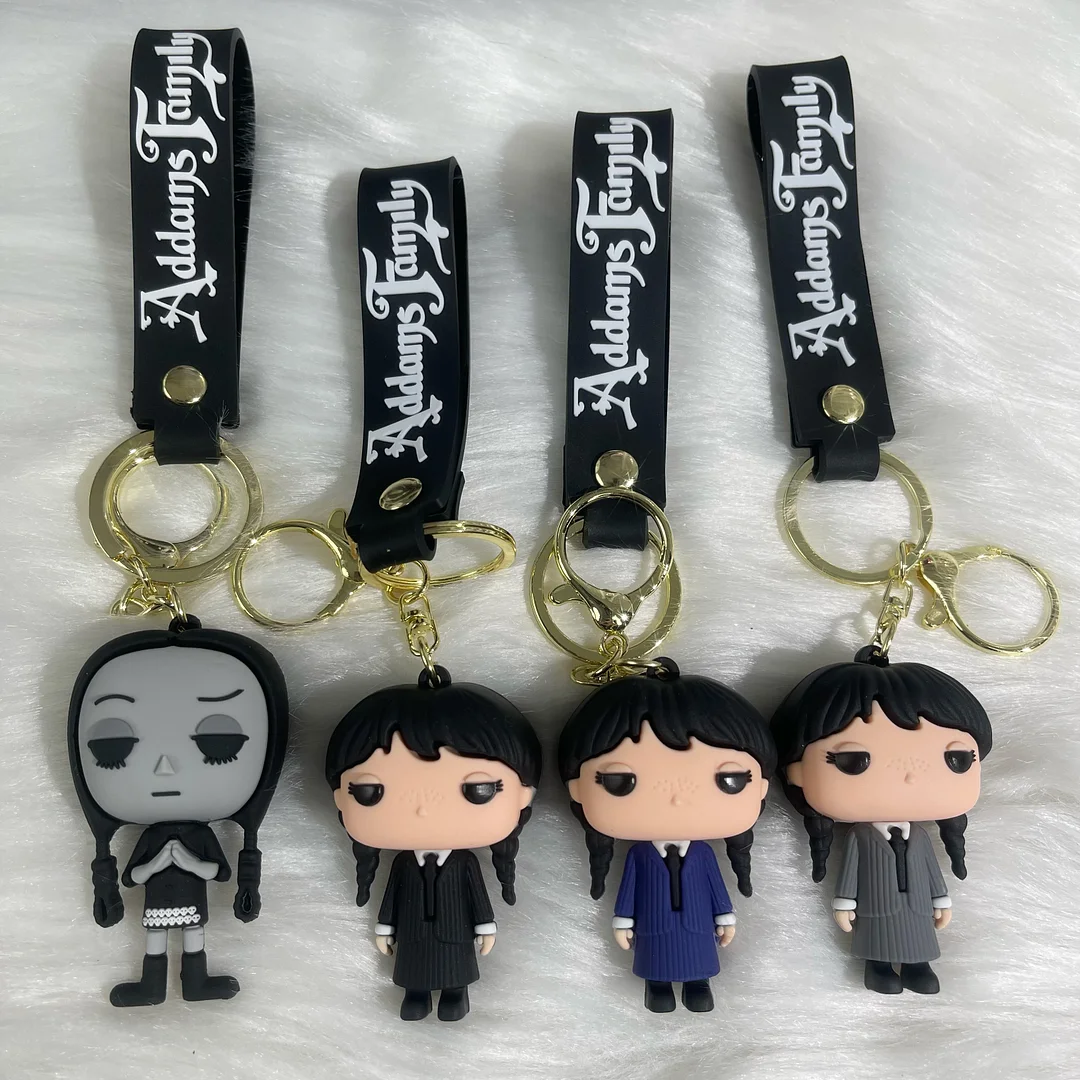 WEDNESDAY Self Defense Keychain with LIMITED FREEBIE Wednesday Figure & Keychain (MUST BUY)