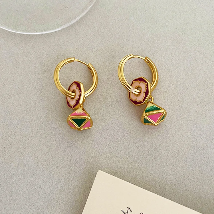 Niche Design Geometry Earrings - yankia