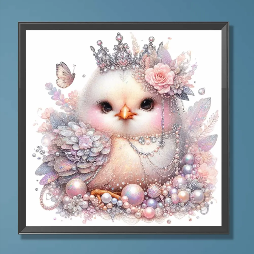Full Round Diamond Painting 30*30cm - Bejeweled Chicken