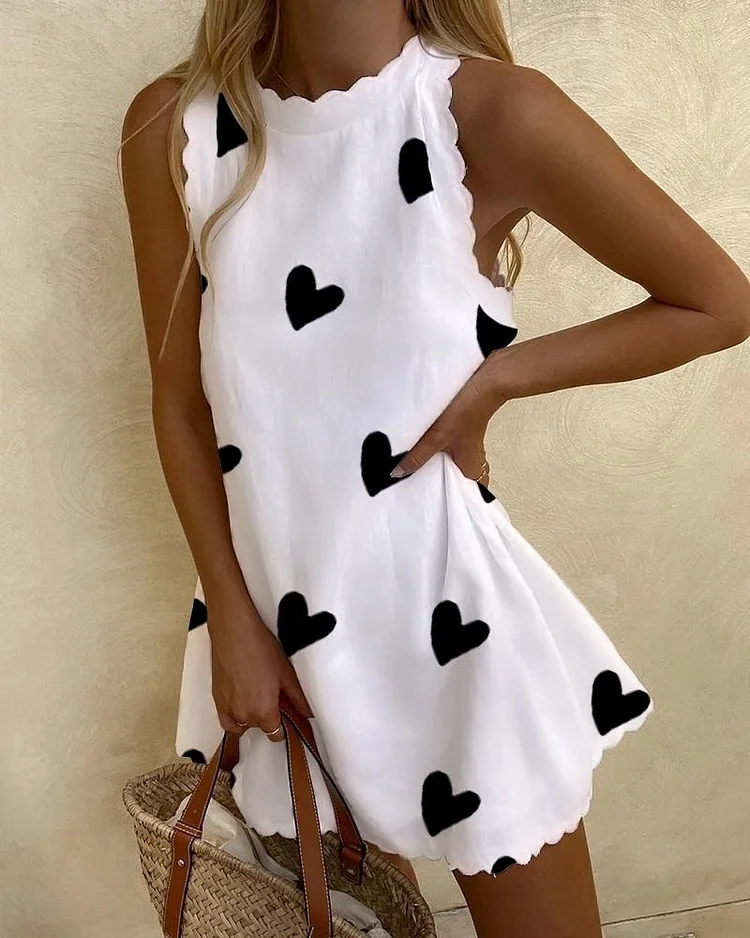 Casual Cotton Loosen Short sleeve Woven Dress