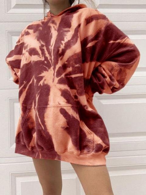 Casual Tie-dye Print Thick Women Sweater - Shop Trendy Women's Clothing | LoverChic