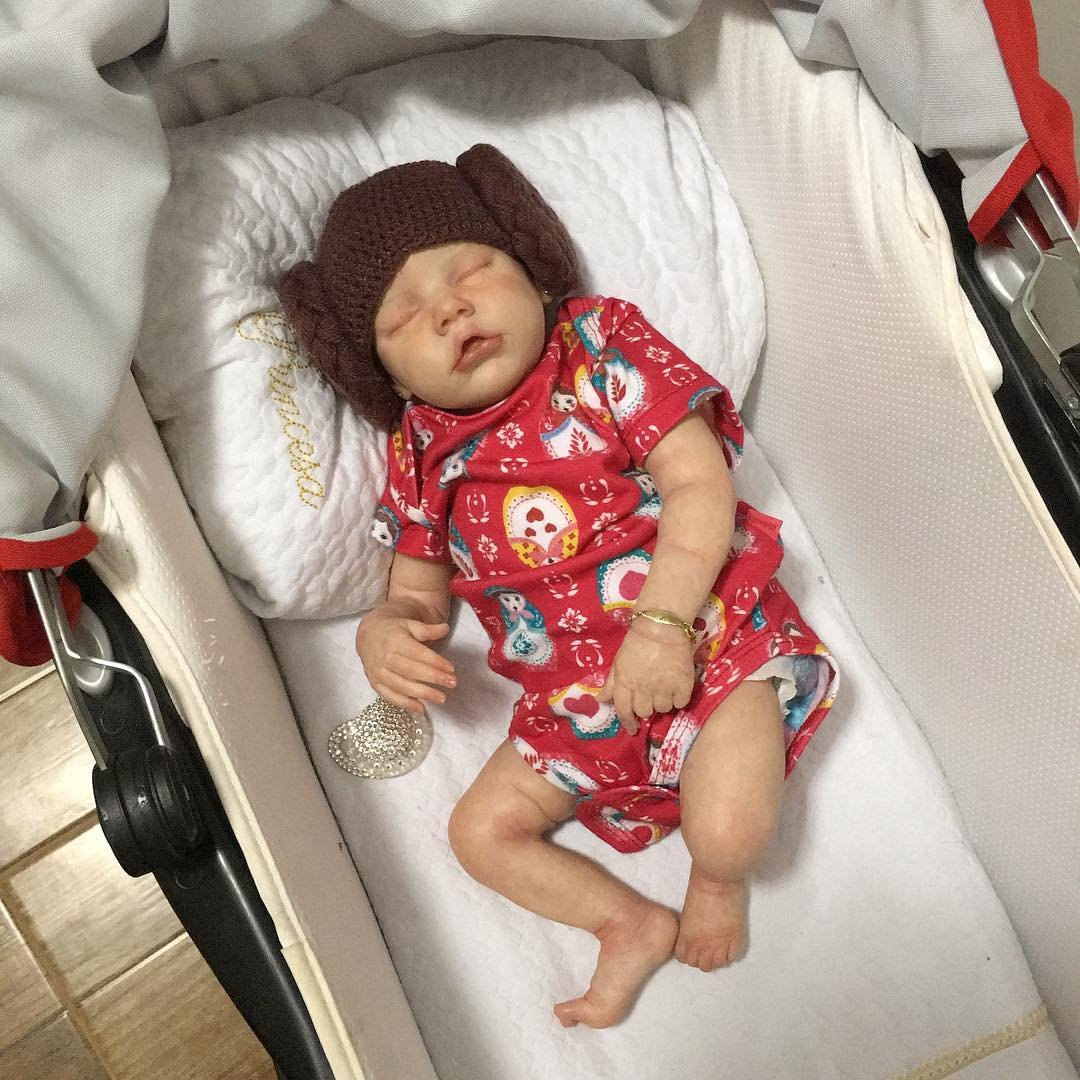 Supple and Soft Limbs, Flexible Silicone Reborn Baby Doll Girl Donatella, Handmade Exquisite Body By Rbgdoll®