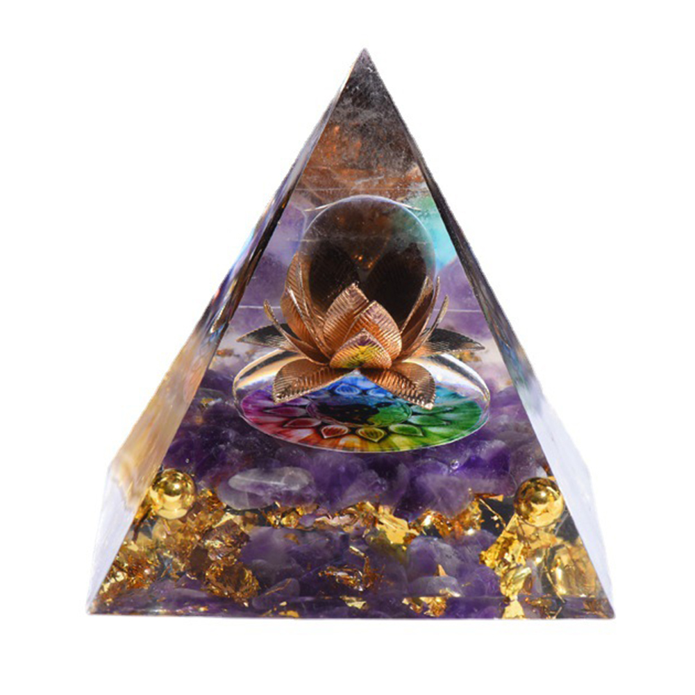 

5cm Natural Orgonite Pyramid Chakra, 501 Original