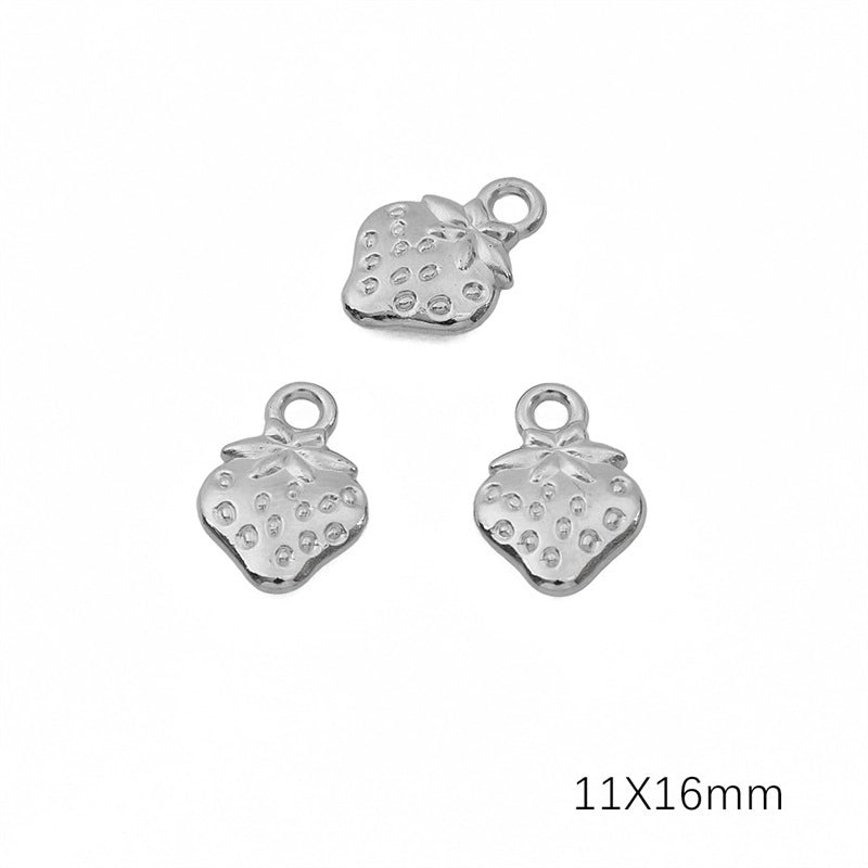 20 PCS/Package 304 Stainless Steel Solid Color Jewelry Accessories Pendant