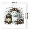 Christmas Puppy-11CT Stamped Cross Stitch 40*40cm/15.75*15.75in