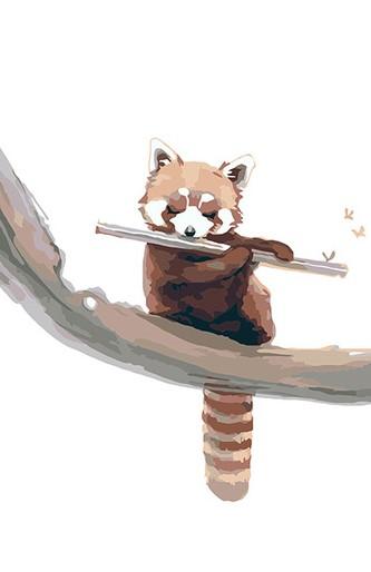 

Cute Red Panda – Paint By Numbers - 40*50CM, 501 Original