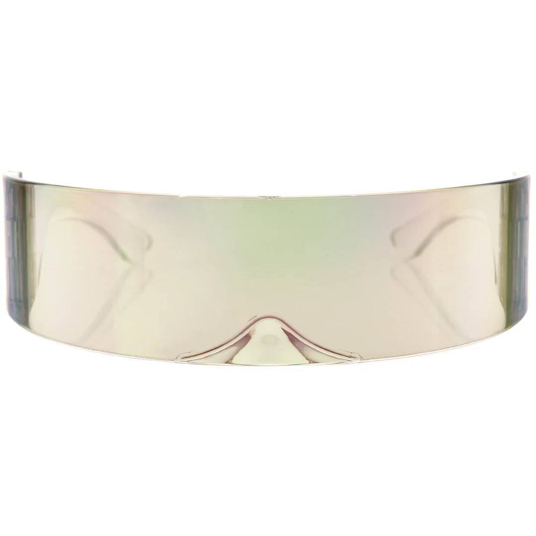 Futuristic Wrap Around Monoblock Shield glasses