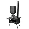 [US Local Warehouse] Portable Wood Burning Stove with Stainless Steel Construction Compact Tent Stove Chimney Pipes Included Firewood Stoves for Outdoor Heating & Cooking Ice Fishing Hunting
