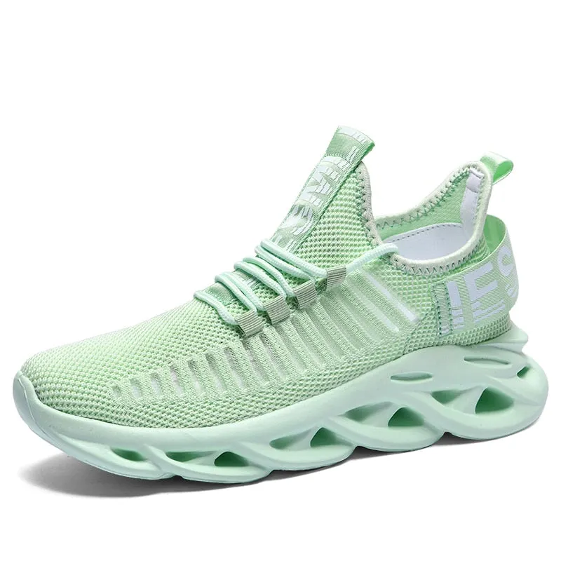 Summer Women's Sneakers 2021 Running Sports Shoes Women Tennis Men Mesh White Black Light Green Yellow Sneaker Vulcanize Size 46