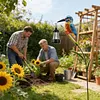 Solar Powered Kingfisher Garden Stake Lantern Outdoor Warm LED Decor