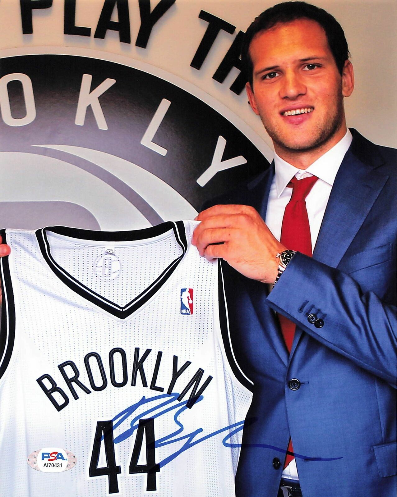 Bojan Bogdanovic signed 8x10 Photo Poster painting PSA/DNA Brooklyn Nets Autographed