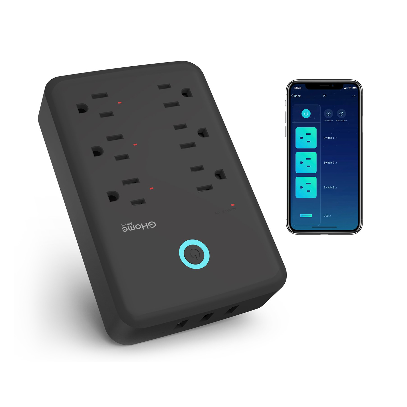 Smart Plug Outlet Extender P2
