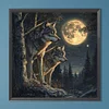 Wolf - Rundbohrer Diamantmalerei - 40 * 40cm