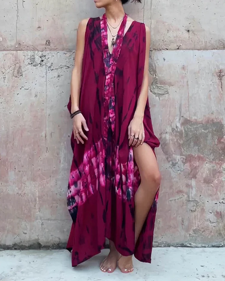 Women's fashionable loose printed dress