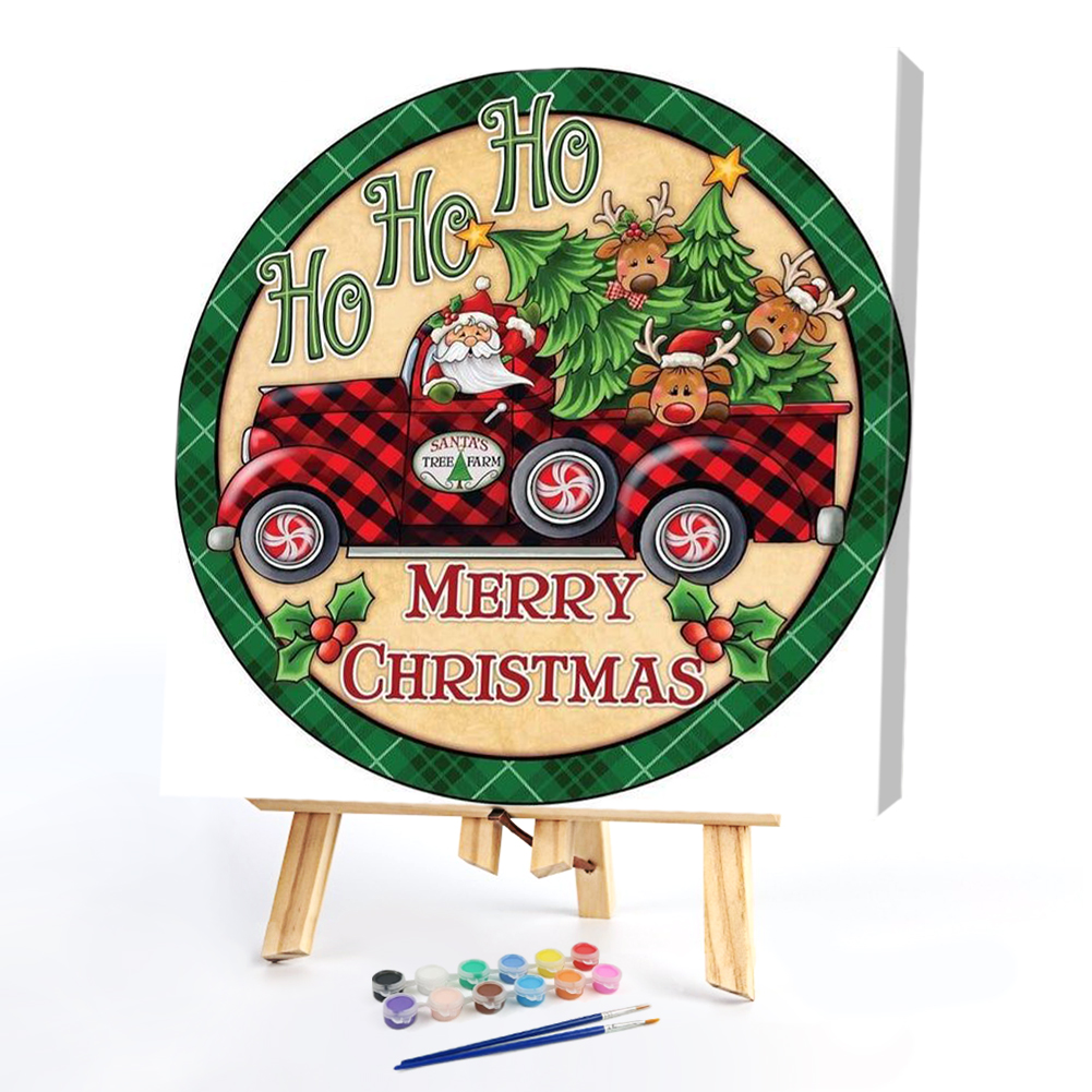

40*40CM - Paint By Numbers - Christmas, 501 Original