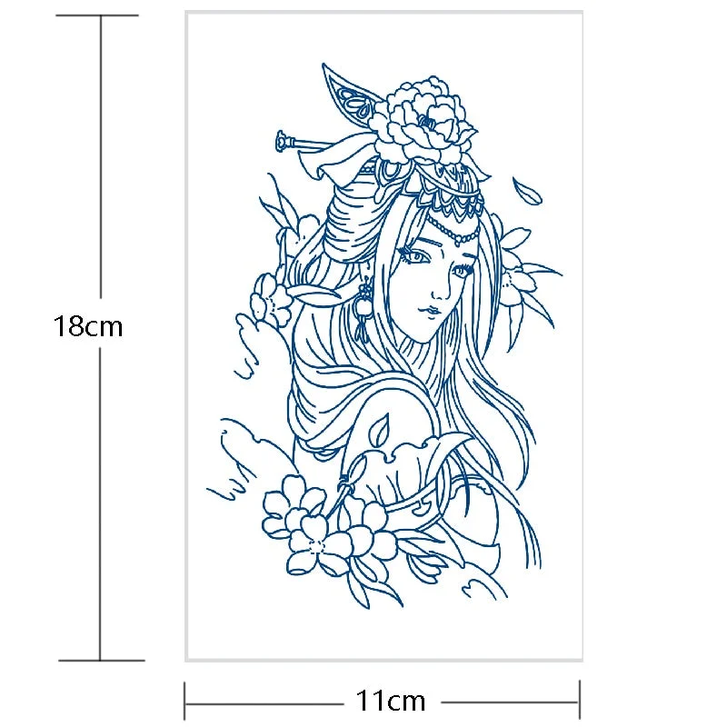 waterproof temporary tattoos men sleeve armband tattoo letter wings flowers long lasting juice ink tattoo sticker fake body art