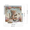 5D DIY Full Round Drill Diamond Painting Leopard Kit Home Decor Art Craft40x40cm