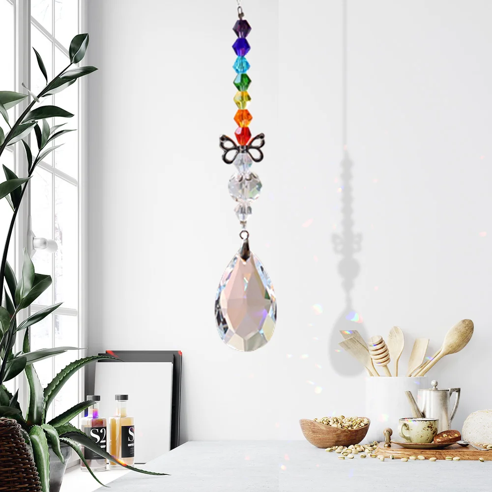 Cartoon Crystal Pendant Necklace Jewelry Craft Charm Fashion Accessory (F)