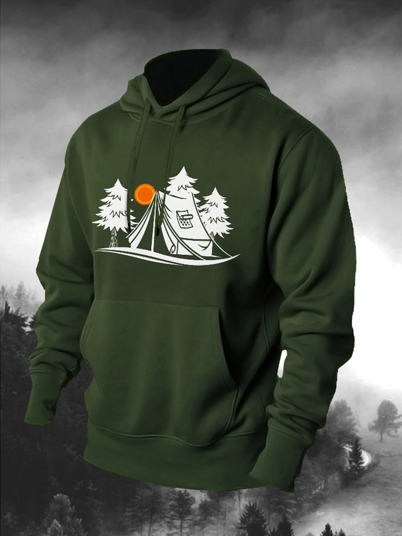 Camping Tent Adventure Lovers Pullover Hoodie