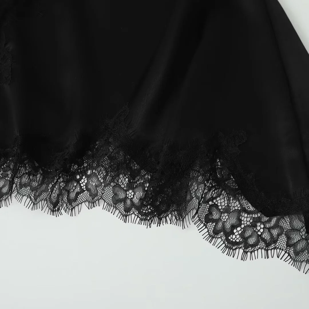 Nigikala Nigikala Women's Clothing 2025 Autumn 2025 New Sexy Wind Thin Lace Splicing Decorative Sling Hoist 5919205