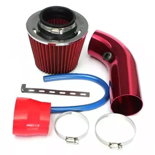 Dronehint Red 3" Car Cold Air Intake Filter Induction Pipe Power Flow Hose System Parts US (For: GMC) Parts