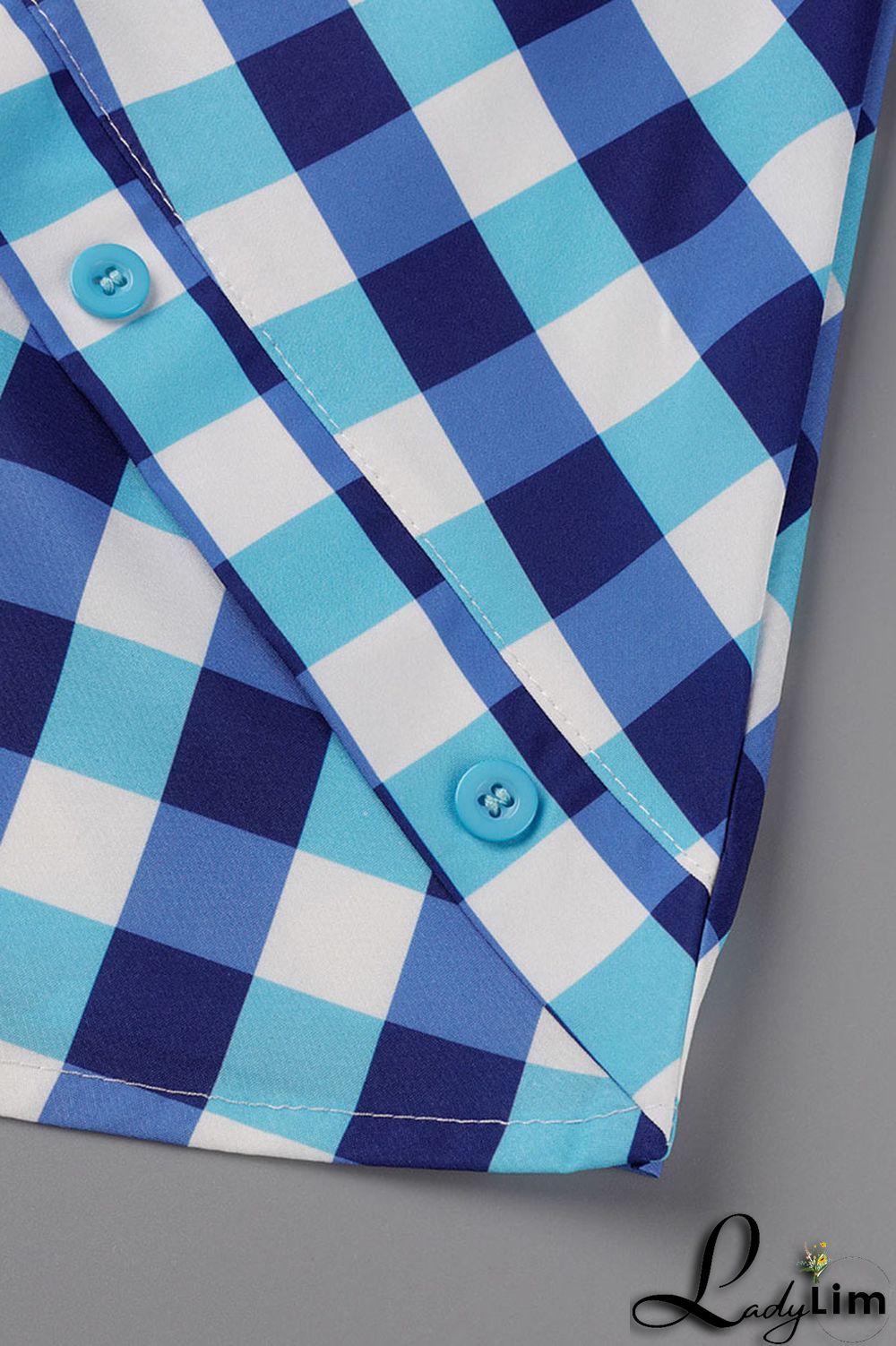 Black Casual Plaid Print Patchwork Asymmetrical Oblique Collar Tops