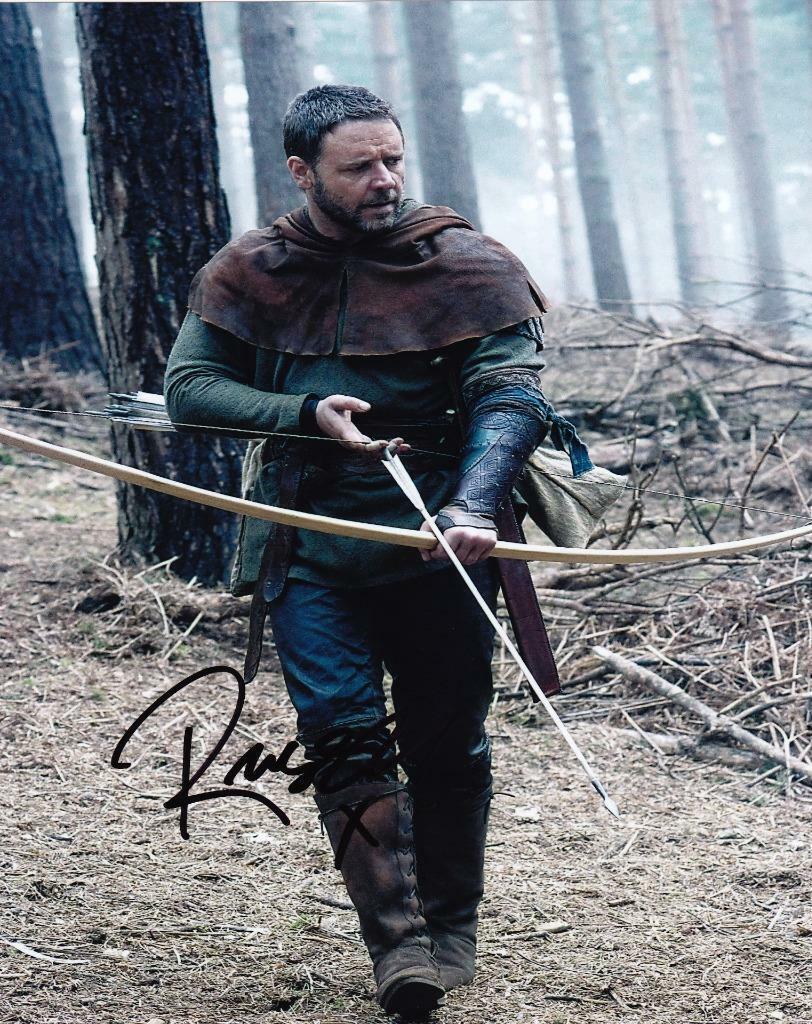 Russell Crowe Robin Hood SIGNED AUTOGRAPHED 10 X 8