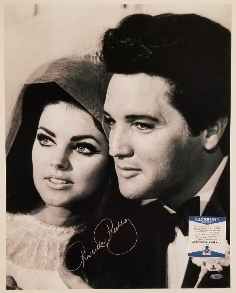 Priscilla Presley signed 16x20 Photo Poster painting #1 Autograph Elvis (B) ~ Beckett BAS COA