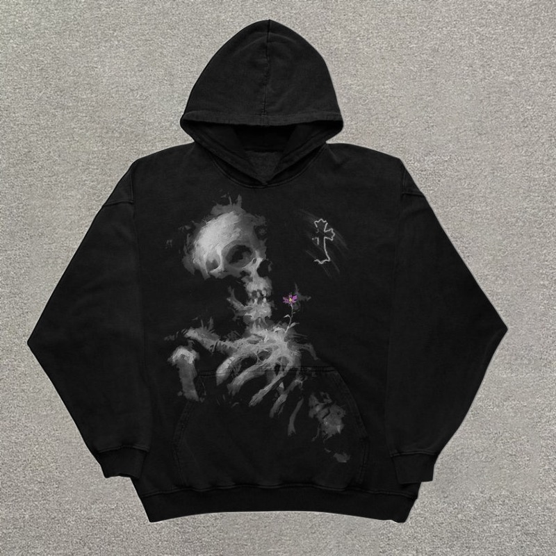 Street Casual Printed Hoodie
