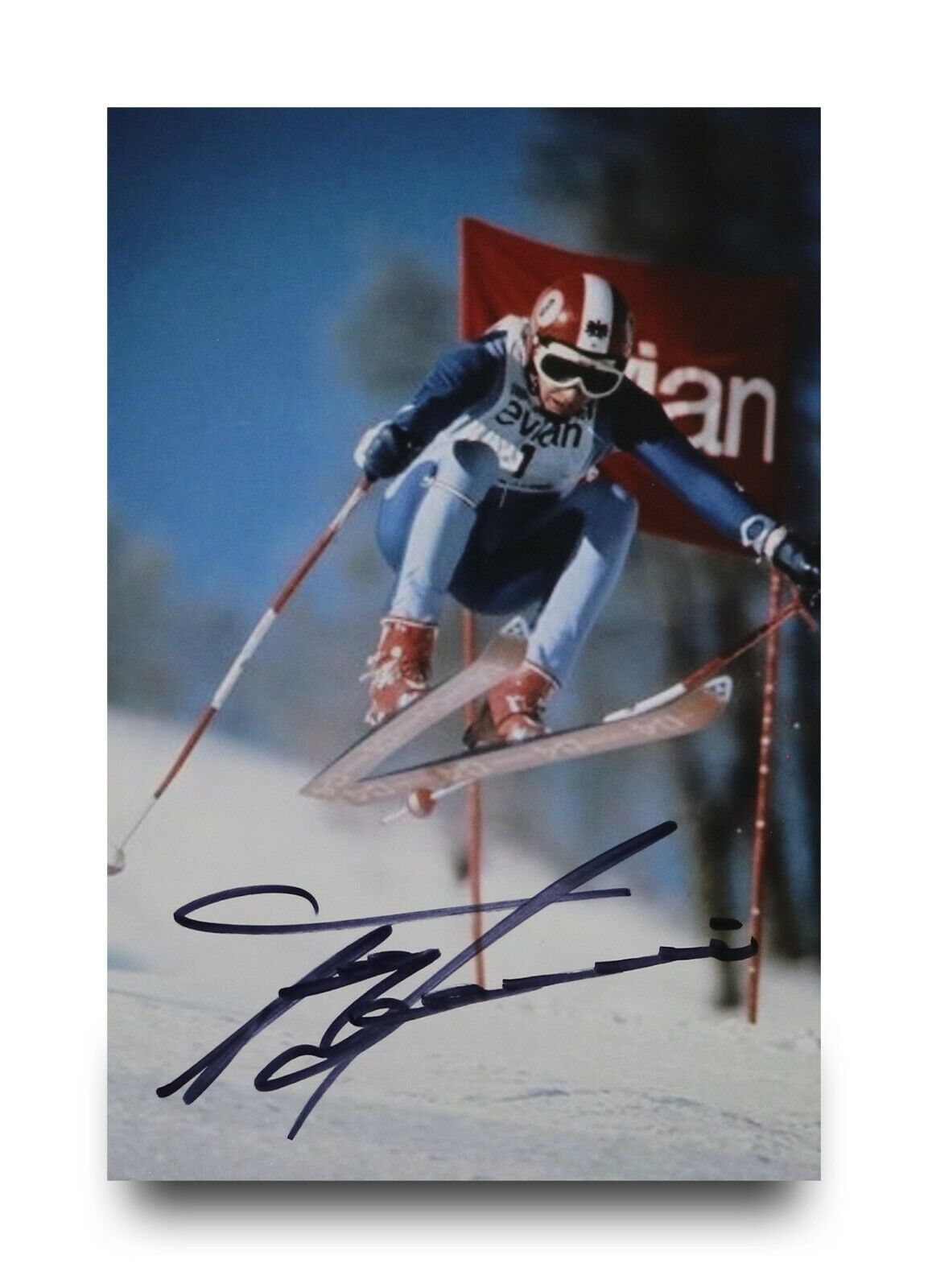 Franz Klammer Hand Signed 6x4 Photo Poster painting Alpine Ski Racer Autograph Memorabilia + COA