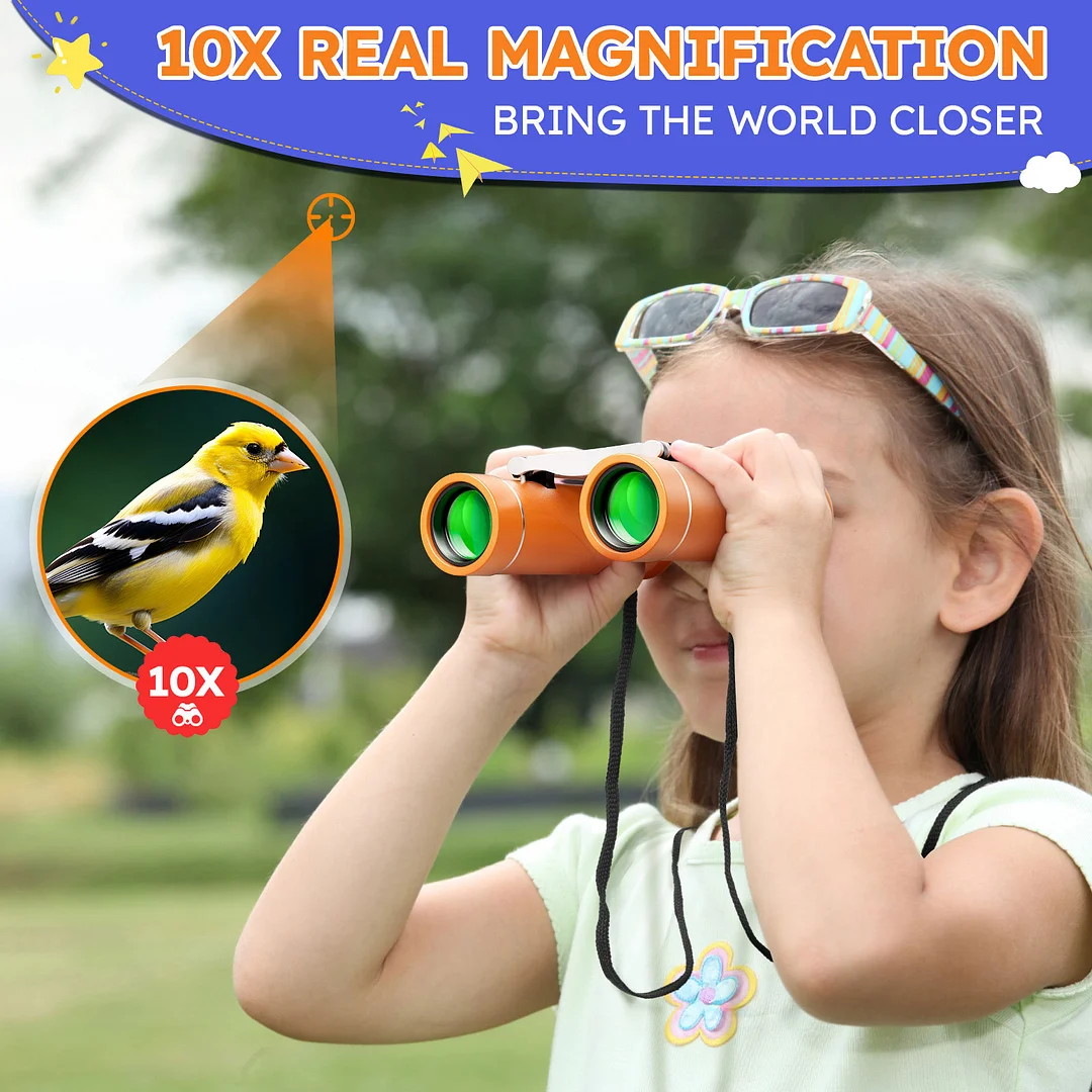 BEBANG 10x25 Mini Pocket Binoculars for Adults Kids, Waterproof Binoculars for Concerts Bird Watching Cruise Ship Essentials Hunting