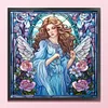 Glass Painting-Angel Madonna-14CT Counted Cross Stitch 40*40cm/15.75*15.75in tapestrymarket