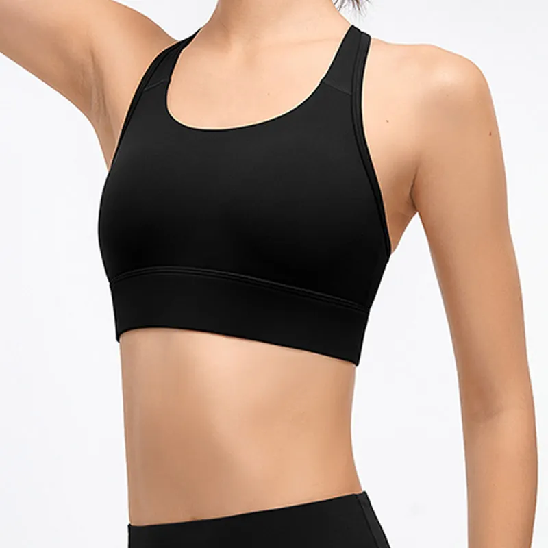 Pure Color Sports Bra Tank Tops