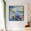 Monet'S Water Lilies-14CT Stamped Cross Stitch Egyptian Cotton 74*74cm/29.13*29.13in (Big Size) tapestrymarket