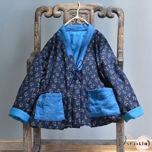 Warm Parkas Lace Up Coat Women Simple Leisure Parkas