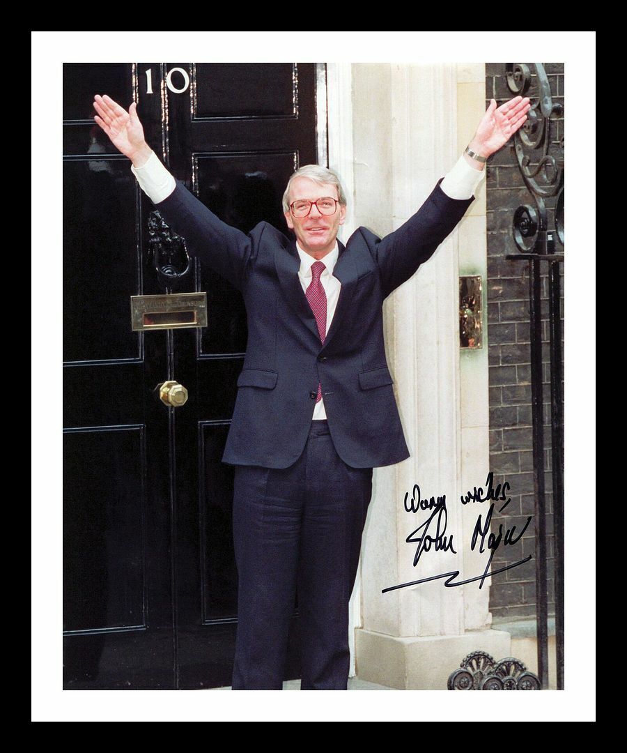 John Major Autographed Signed & Framed Photo Poster painting