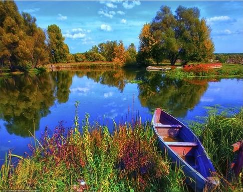

Lake Reflection – Paint By Numbers - 40*50CM, 501 Original