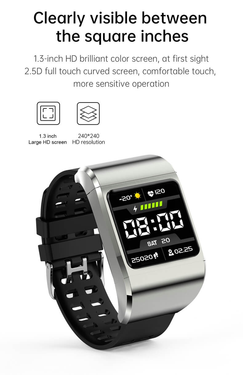 Findtime Smartwatch with Earbuds Blood Pressure Monitor Heart Rate Blood Oxygen