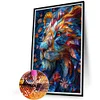 (40*60cm)Flower Lion - Full Round Drill Diamond Painting