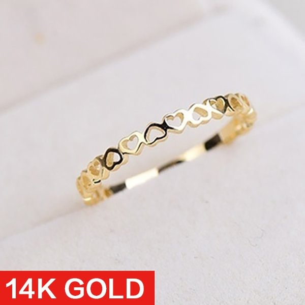 New Fashion Heart Shaped Jewelry Hollow Thumb Women Gift Jewelry Finger Silver Jewelry 14K Gold Rings Dainty Engagement Wedding Promise Rings - Shop Trendy Women's Fashion | TeeYours