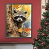 Diamond Painting-DIY Full Round Drill Raccoon