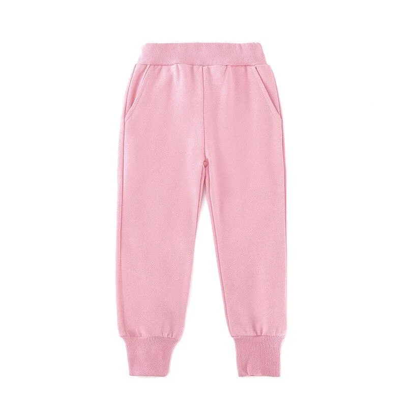 2-8T Toddler Kid Baby Boy Girl Clothes Spring Autumn Sport Pants Casual Fitness Workout Sweatpants Candy Color Trousers