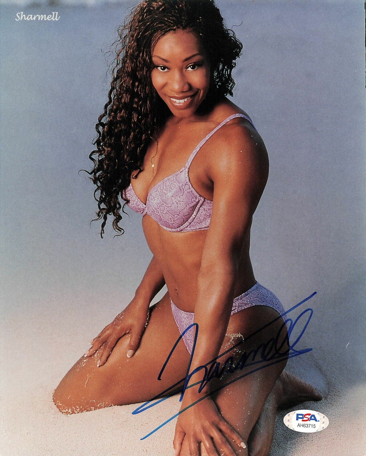 Sharmell signed 8x10 Photo Poster painting PSA/DNA COA WWE Autographed Sexy Paisley