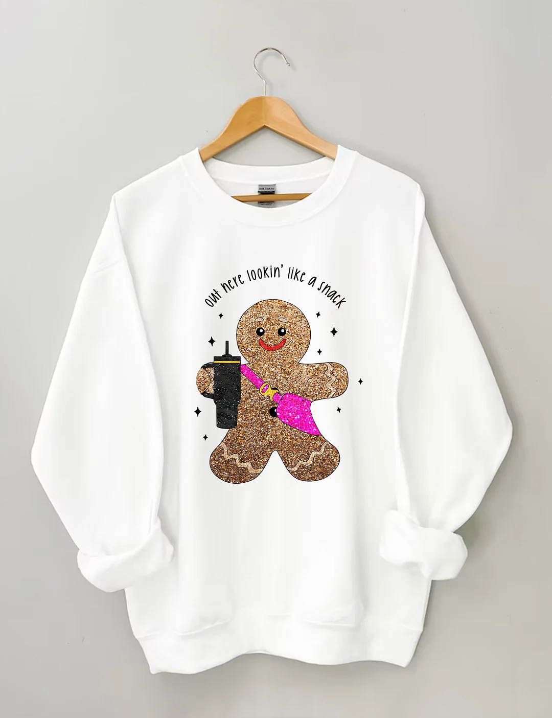 Sparkly Gingerbread Man Sweatshirt