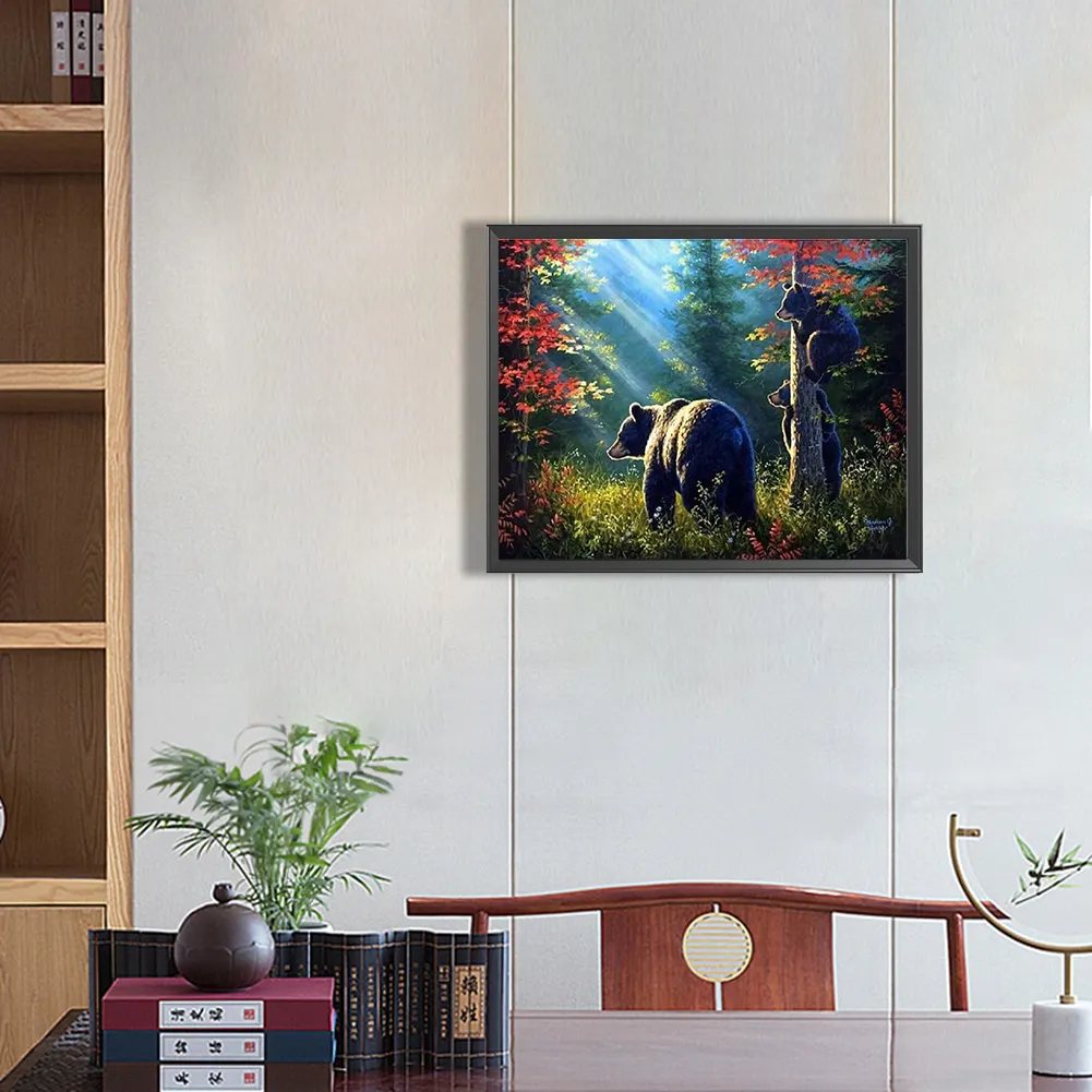 Diamond Painting - Full Square Drill - Brown Bear(Canvas|50*40cm)