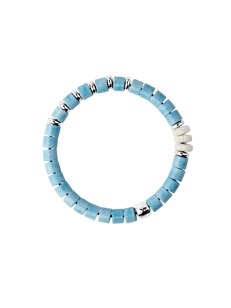 Original dopamine niche design beaded bracelet bracelet, simple and high-end, men and women's couple style layered wear