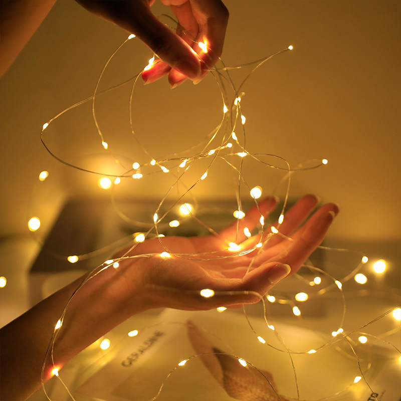 Tegooe LED Copper Wire Fairy String Lights - Battery Operated Decorative Lighting
